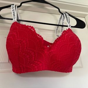 Victoria's Secret Red Lace Bra